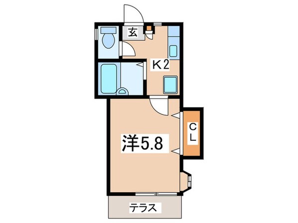 エスポワ－ルＡＷＡの物件間取画像